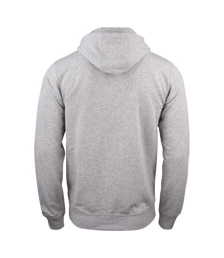 Veste À Capuche Premium Homme Gris Chiné Clique