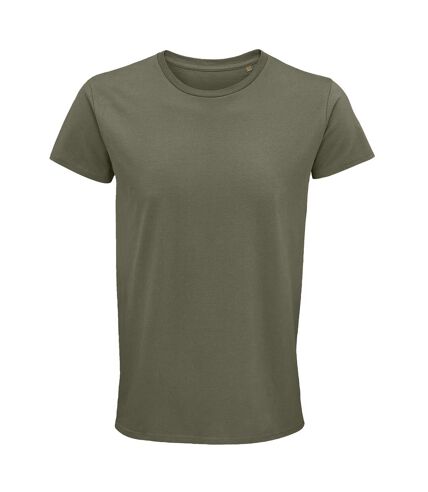 Mens crusader organic t-shirt khaki SOLS