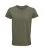 Mens crusader organic t-shirt khaki SOLS