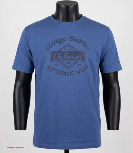CHALLENGER TEE3003A - Tee-shirt imprimé manches courtes en pur coton jersey respirant