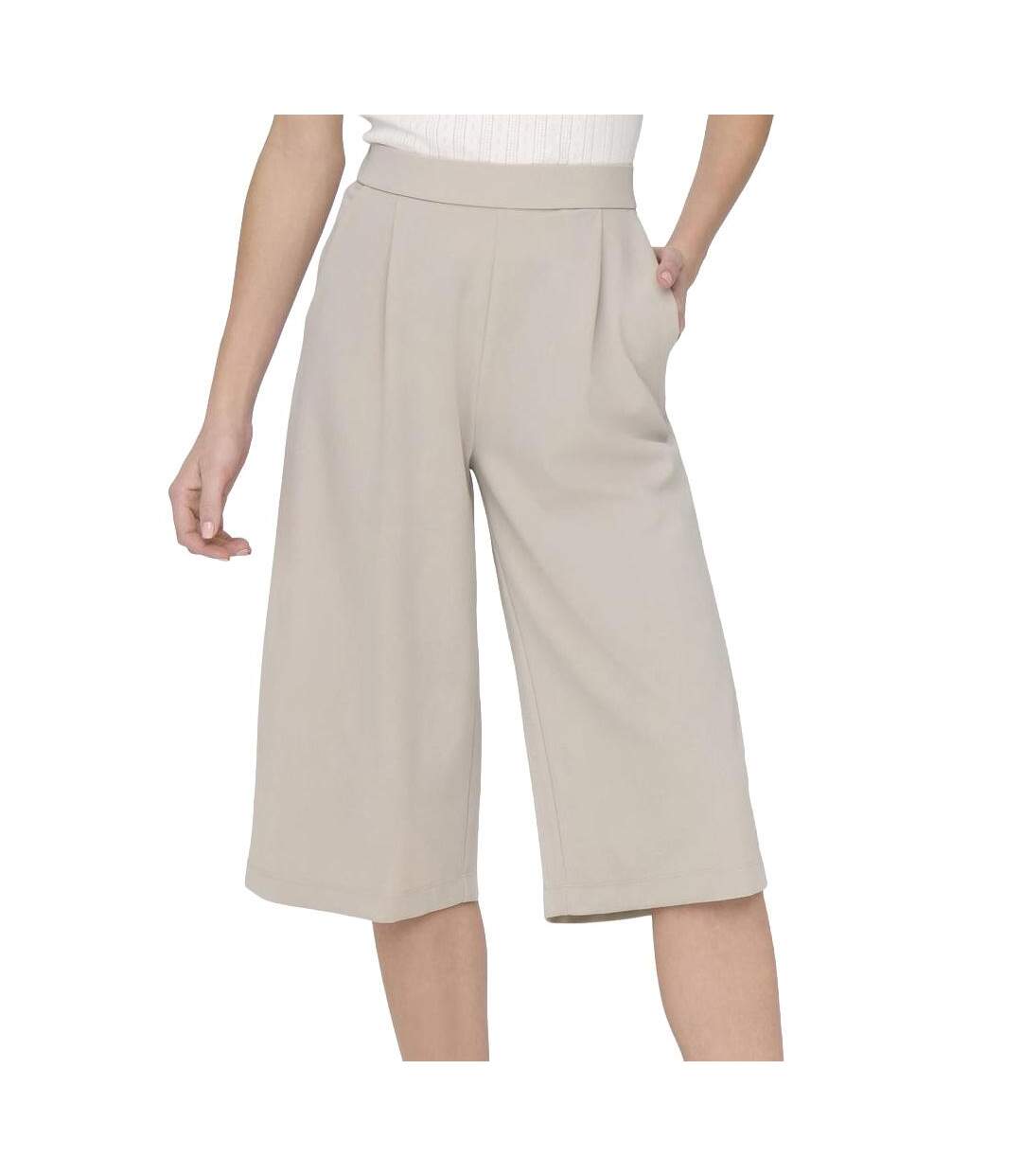 Pantacourt beige femme jdy geggo 15351922-1