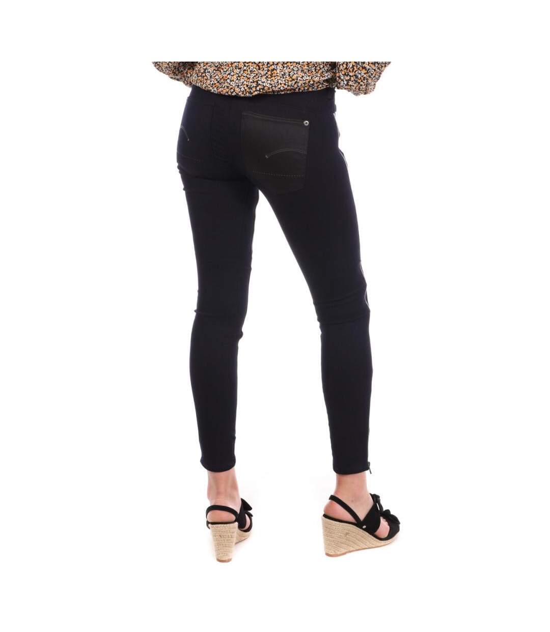 Jean skinny bleu foncé/noir femme g-star custom trason - w24-l32-2