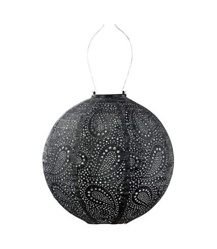 Lanterne solaire Round 30 cm Paisley - Gris foncé