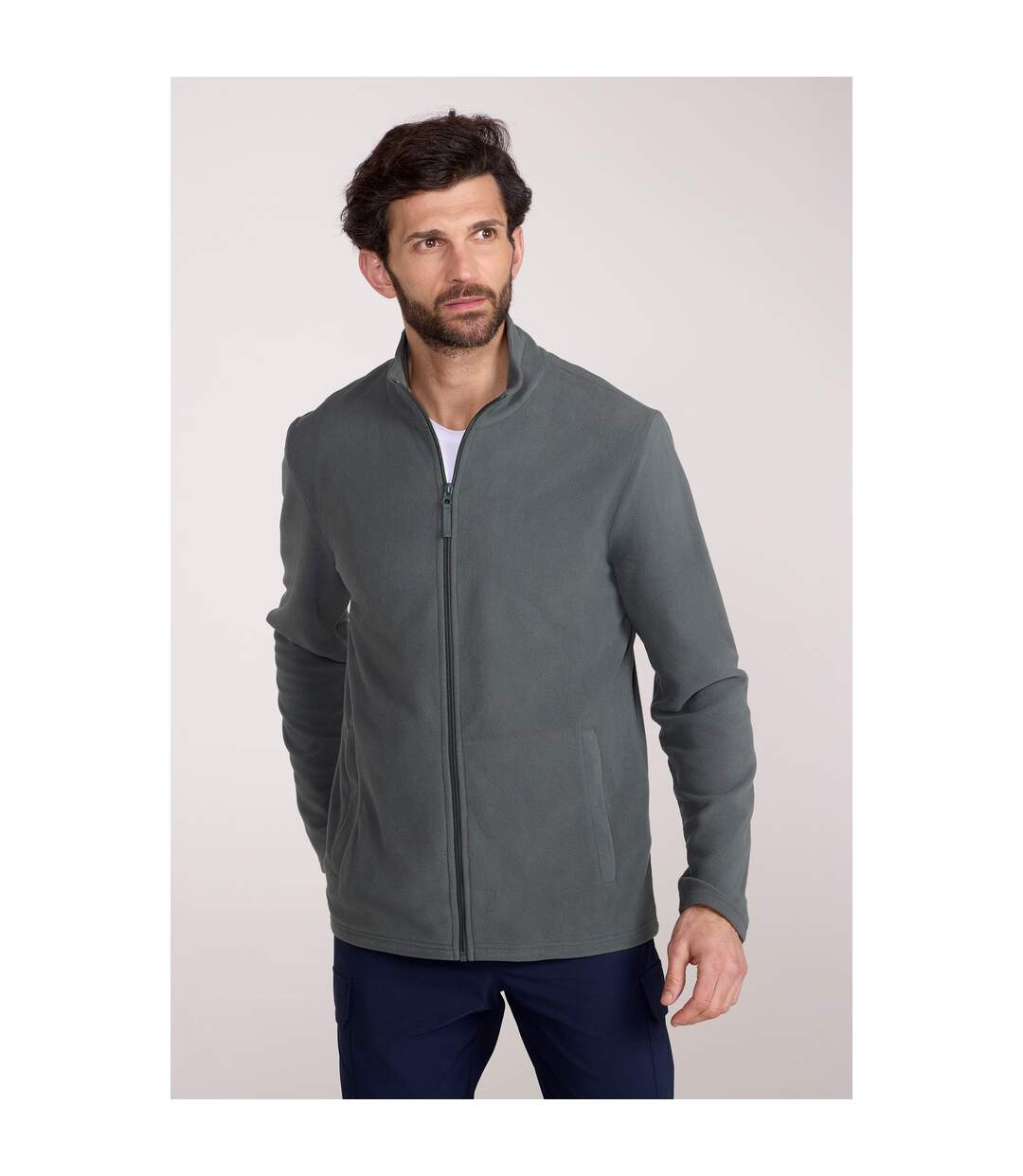 Mens Camber Fleece Jacket Khaki Green Mountain Warehouse-1