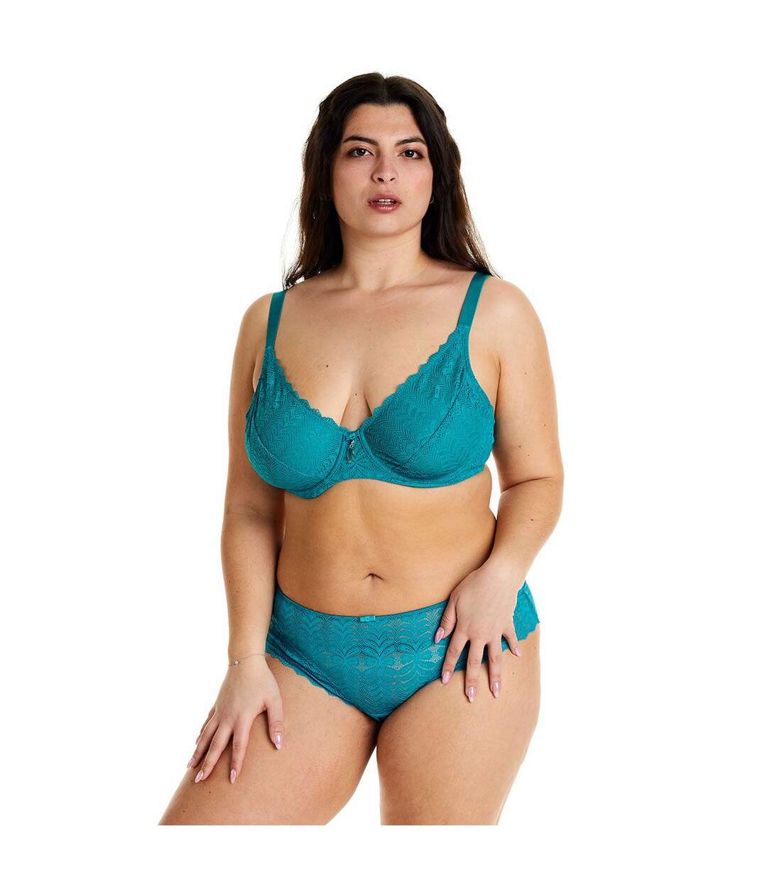 Soutien-gorge à armatures grand maintien turquoise Index