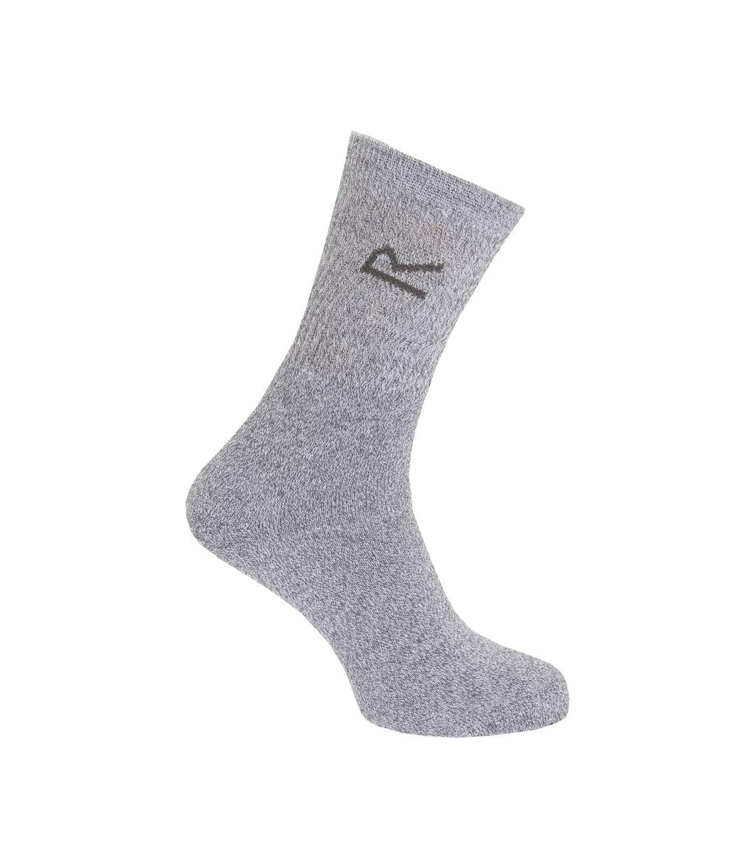 Lot de 3  Chaussettes paires homme gris marne Regatta-2