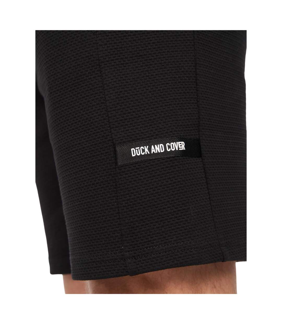 Mens Topfield Cotton Shorts Black Duck And Cover-3