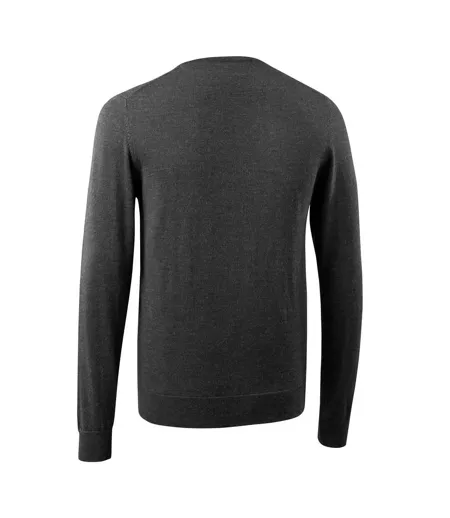 Mens Frontline Knitted Jumper Dark Anthracite Light Grey Mascot