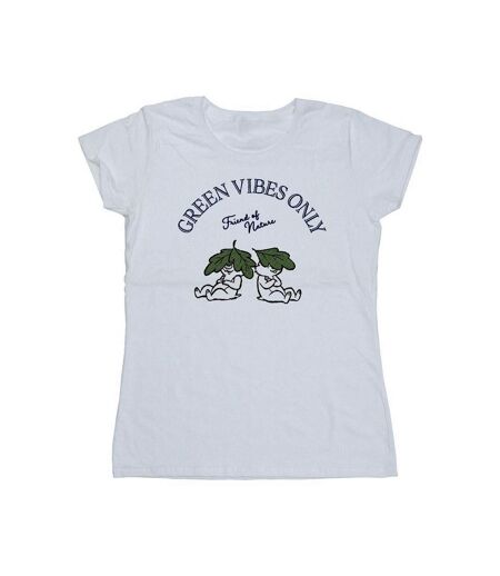Disney T-shirt en coton Chip 'n Dale Green Vibes Only Womens/Ladies (Blanc) - UTBI51385