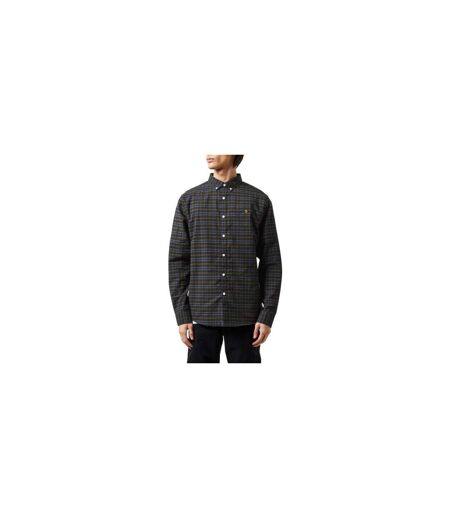 Chemise À Boutons Motif/style À Carreaux Fraser Homme Noir Farah