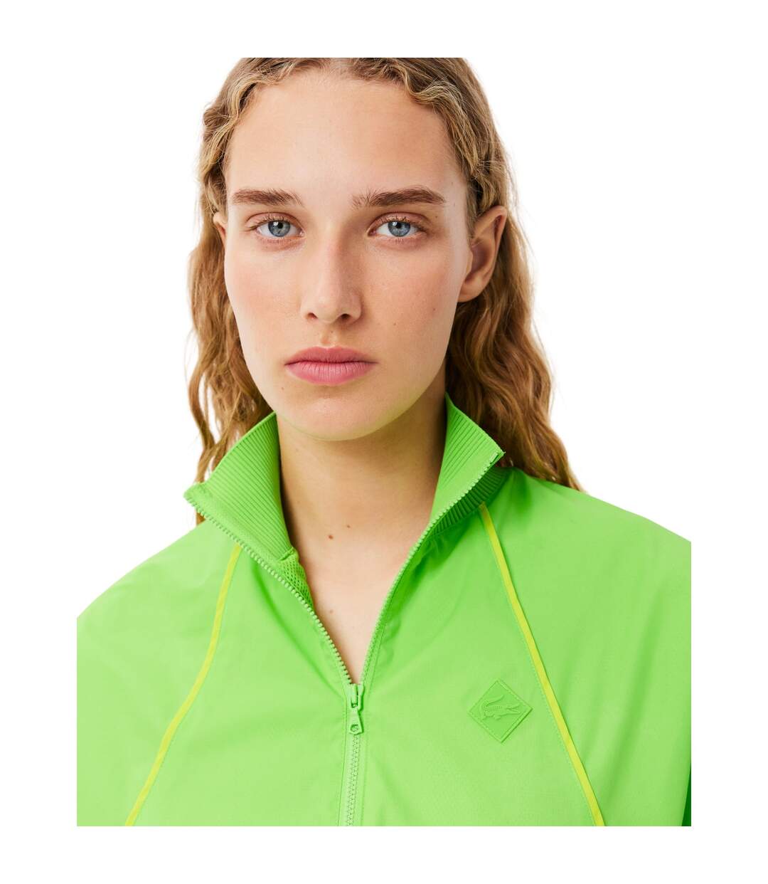 Womens/ladies Colour Block Sweatshirt Dress Green Lacoste-4