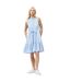Womens/ladies Era Tiered High-neck Dress Blue French Connection-4