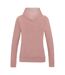 Sweat À Capuche College Femme Vieux Rose Awdis-2