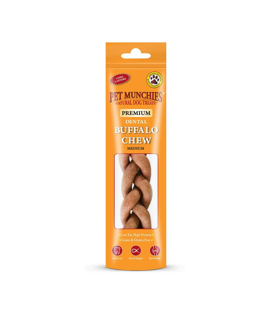 Pack of 4  Buffalo dental dog chew  m may vary Pet Munchies-2