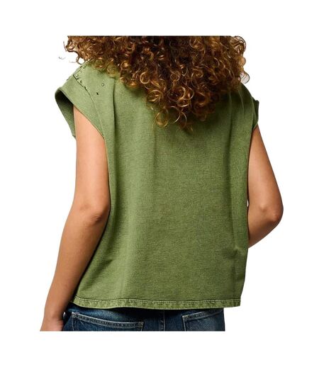 T-shirt vert femme kaporal vison - l