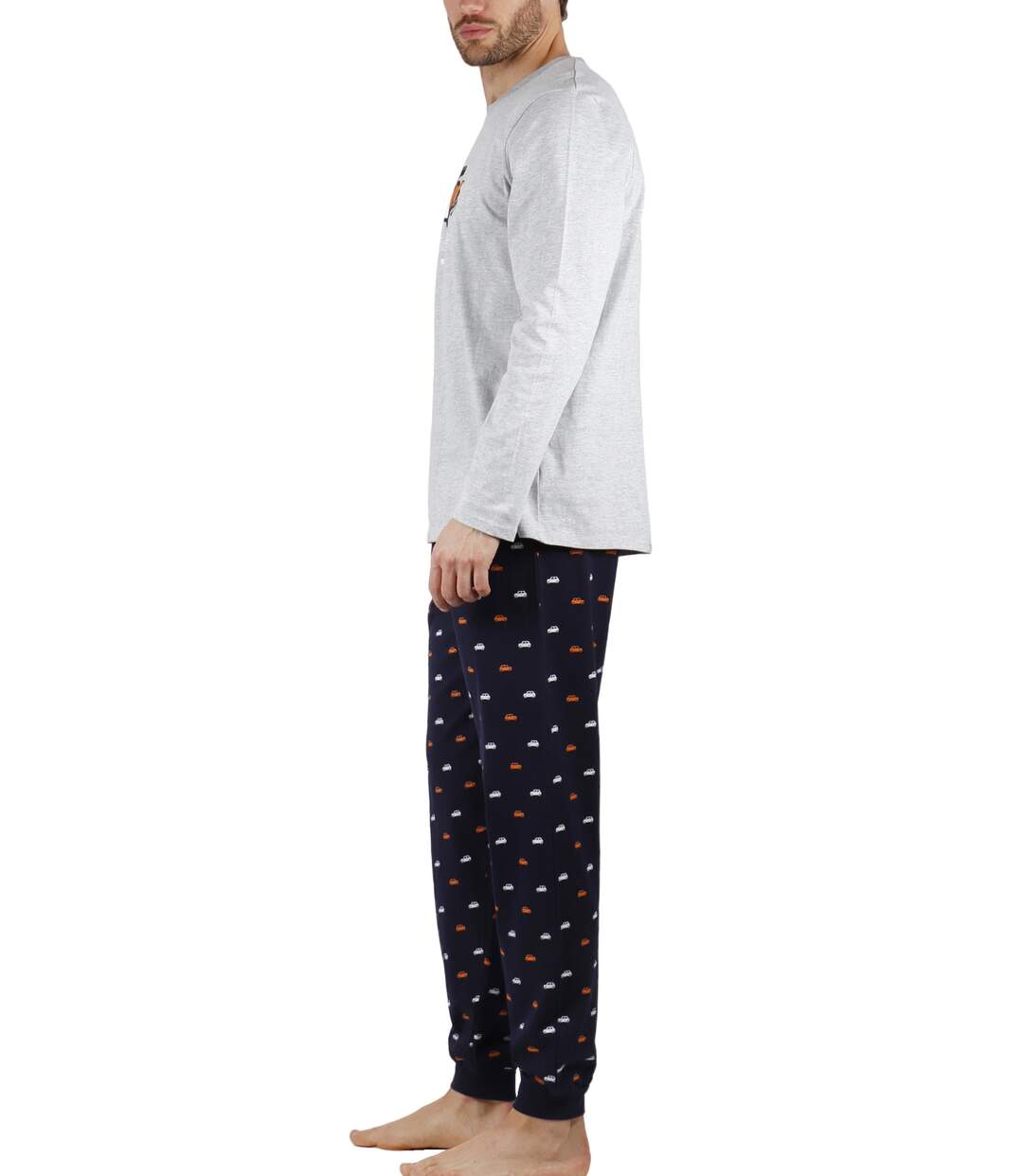 Pyjama tenue d'intérieur pantalon et haut Wide And Low Admas-2