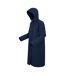 Womens/ladies reinna long length waterproof jacket navy Regatta-3