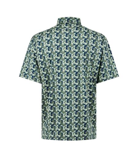 Polo Motif/style Géométrique Trawick Homme Sauge Farah
