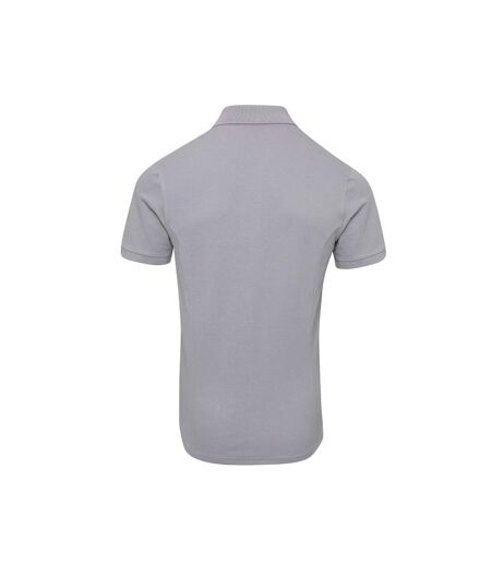 Polo piqué coolchecker homme argent Premier