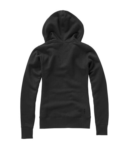Elevate Womens/Ladies Arora Hooded Full Zip Sweater (Solid Black) - UTPF1851