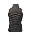 Womens/ladies montserrat thermal body warmer black/granite Stormtech-2