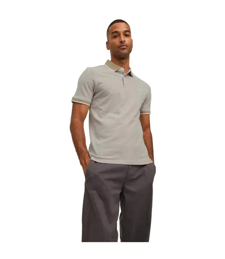 Mens Slim Short-sleeved Polo Shirt Crockery Jack And Jones