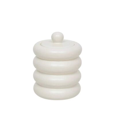 Boîte Déco en Céramique Mike 14cm Blanc