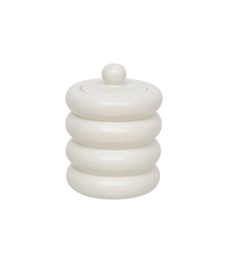 Boîte Déco en Céramique Mike 14cm Blanc