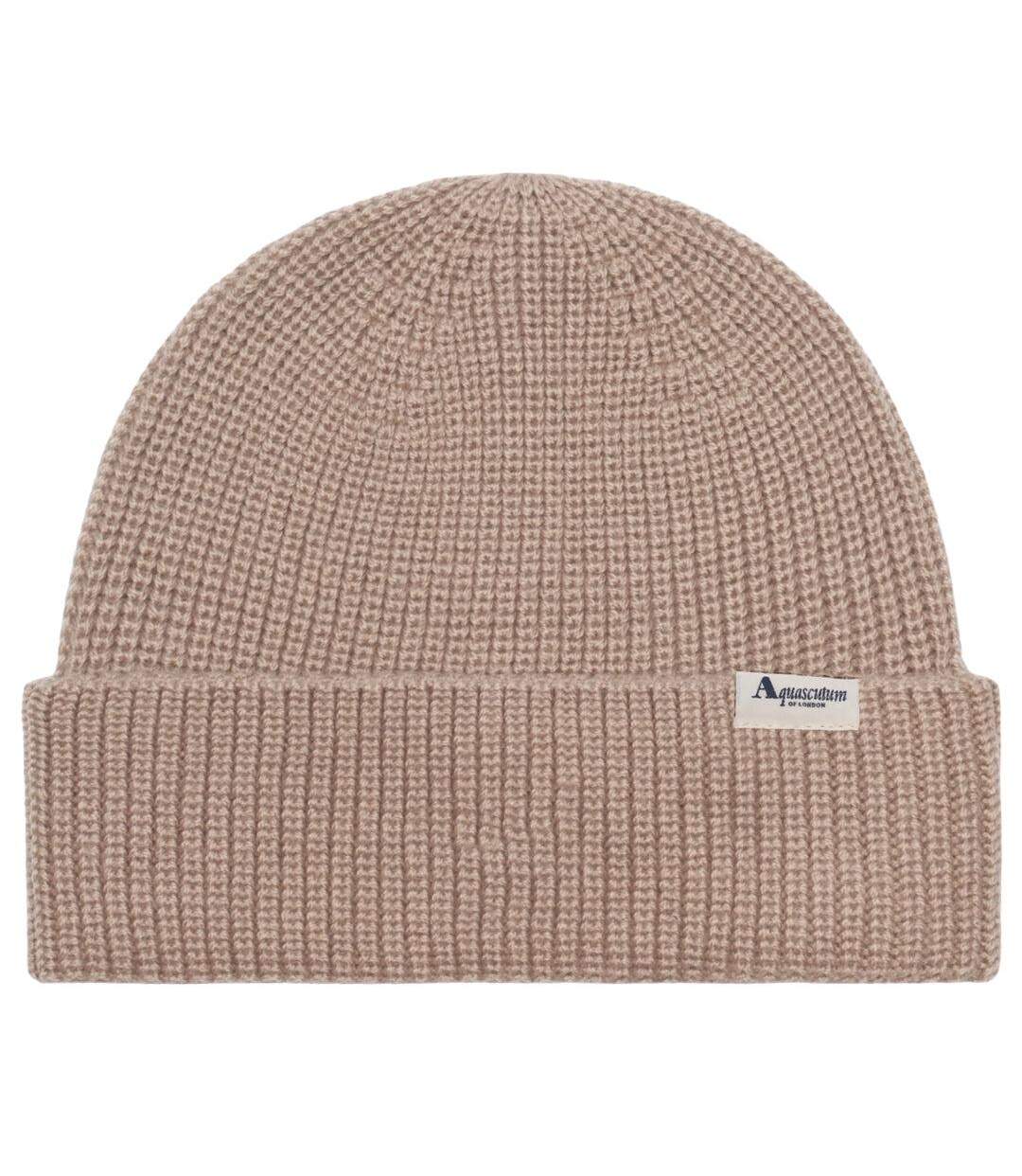 Bonnet Extérieur Motif/style Logo Active Adulte Beige Aquascutum-1