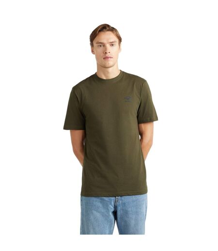 Umbro - T-shirt CORE - Homme (Vert kaki foncé / Noir) - UTUO1646