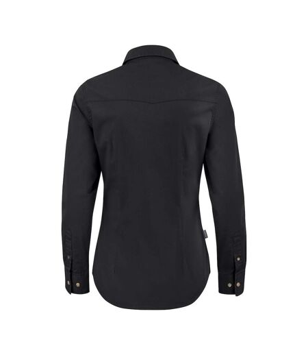 Harvest Womens/Ladies Treemore Long-Sleeved Shirt (Black)