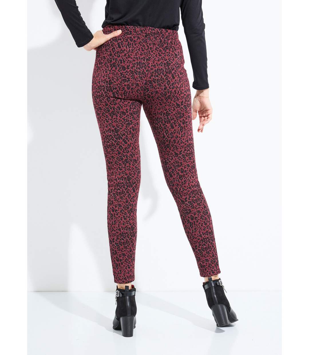 Legging imprimé léopard taille élastiquée-2