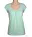 Tee-shirt Mayflower Djibouti4 en coton bio : la douceur du vert sauge et des fronces féminines-3