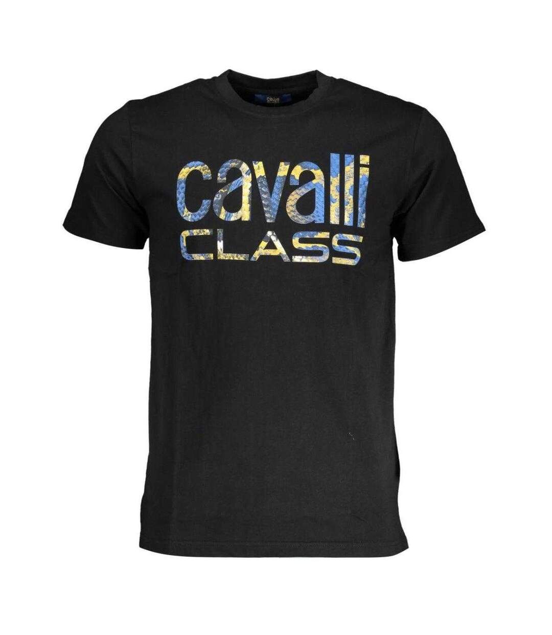 Unisex Adult Snakeskin Logo T-shirt Black Cavalli Class-1