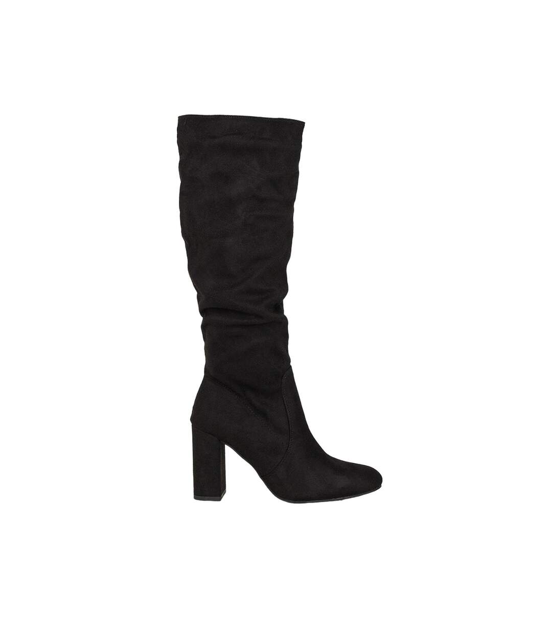 Womens/ladies keris ruched knee-high boots black Dorothy Perkins-2