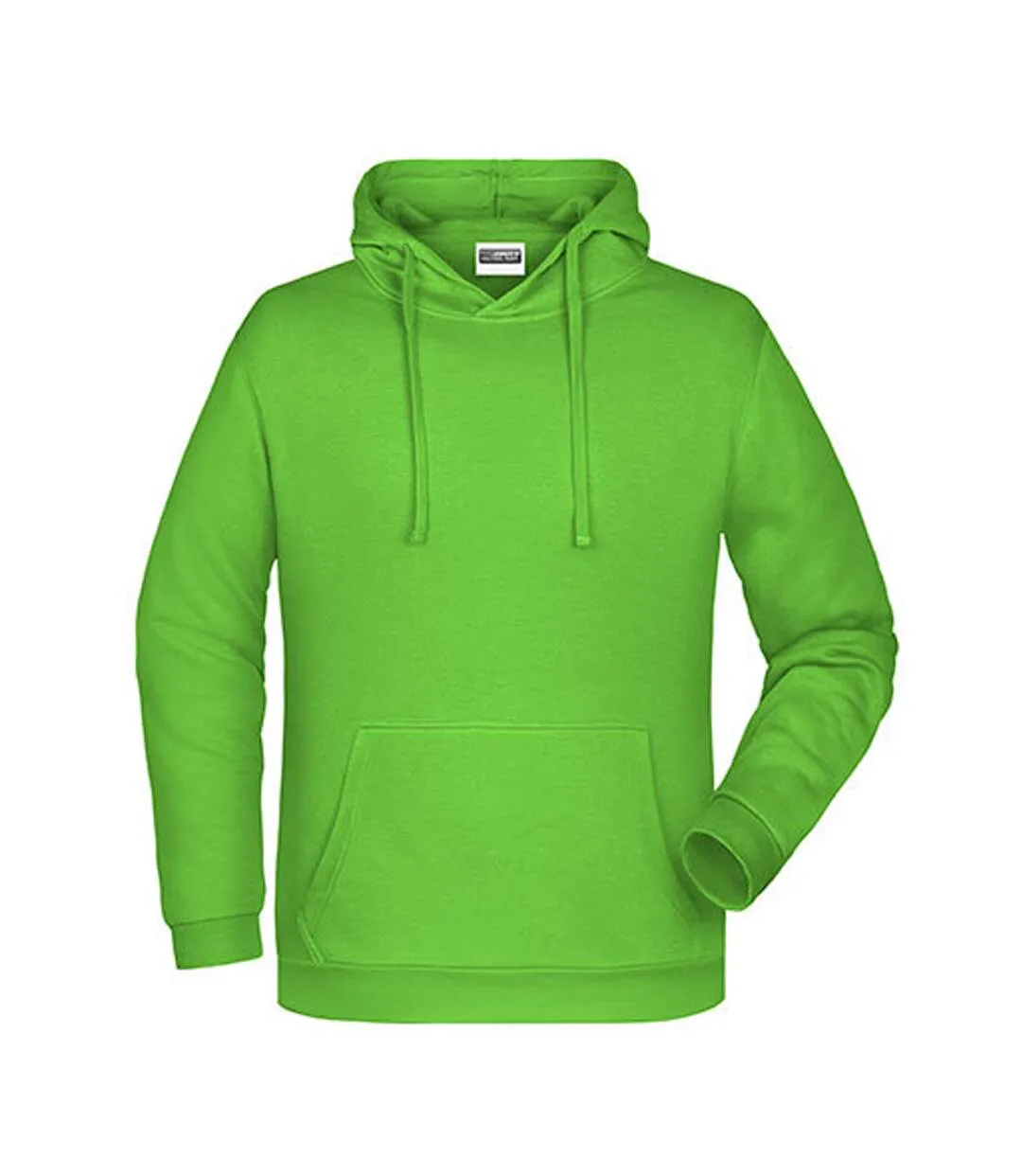 Sweat À Capuche Promo Homme Vert Citron James And Nicholson-1