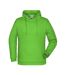 Sweat À Capuche Promo Homme Vert Citron James And Nicholson-1