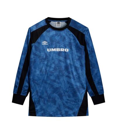Mens Printed Long-sleeved Jersey Classic Blue Black Umbro