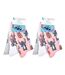 Chaussettes femme LICENCE Fantaisie-Assortiment modèles photos selon arrivages- - Pack de 6-3