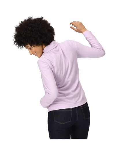 Regatta Womens/Ladies Kizmit Marl Half Zip Fleece Top (Purple Rose Marl) - UTRG9189