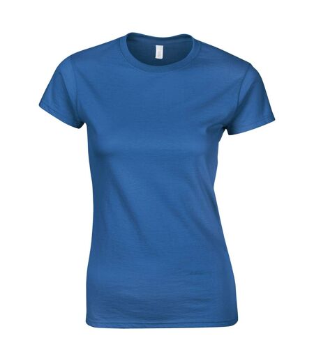 Gildan Womens/Ladies Softstyle Plain Ringspun Cotton Fitted T-Shirt (Royal Blue) - UTPC5864