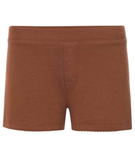Womens/ladies Salvage Jersey Ribbed Shorts Bronze PJ Salvage