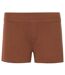 Womens/ladies Salvage Jersey Ribbed Shorts Bronze PJ Salvage-2