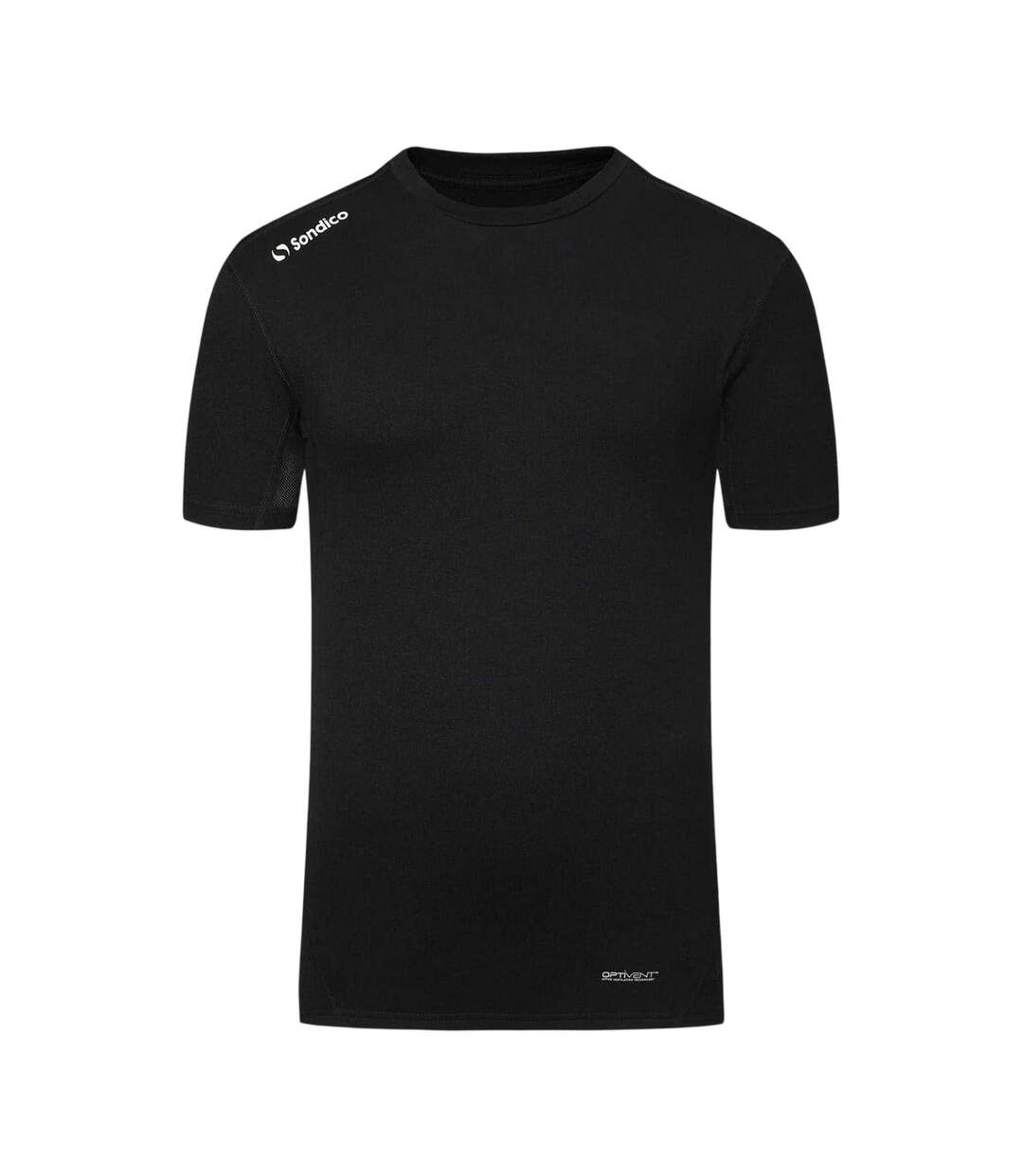 Haut Thermique Motif/style Uni Core Homme Noir Sondico-1