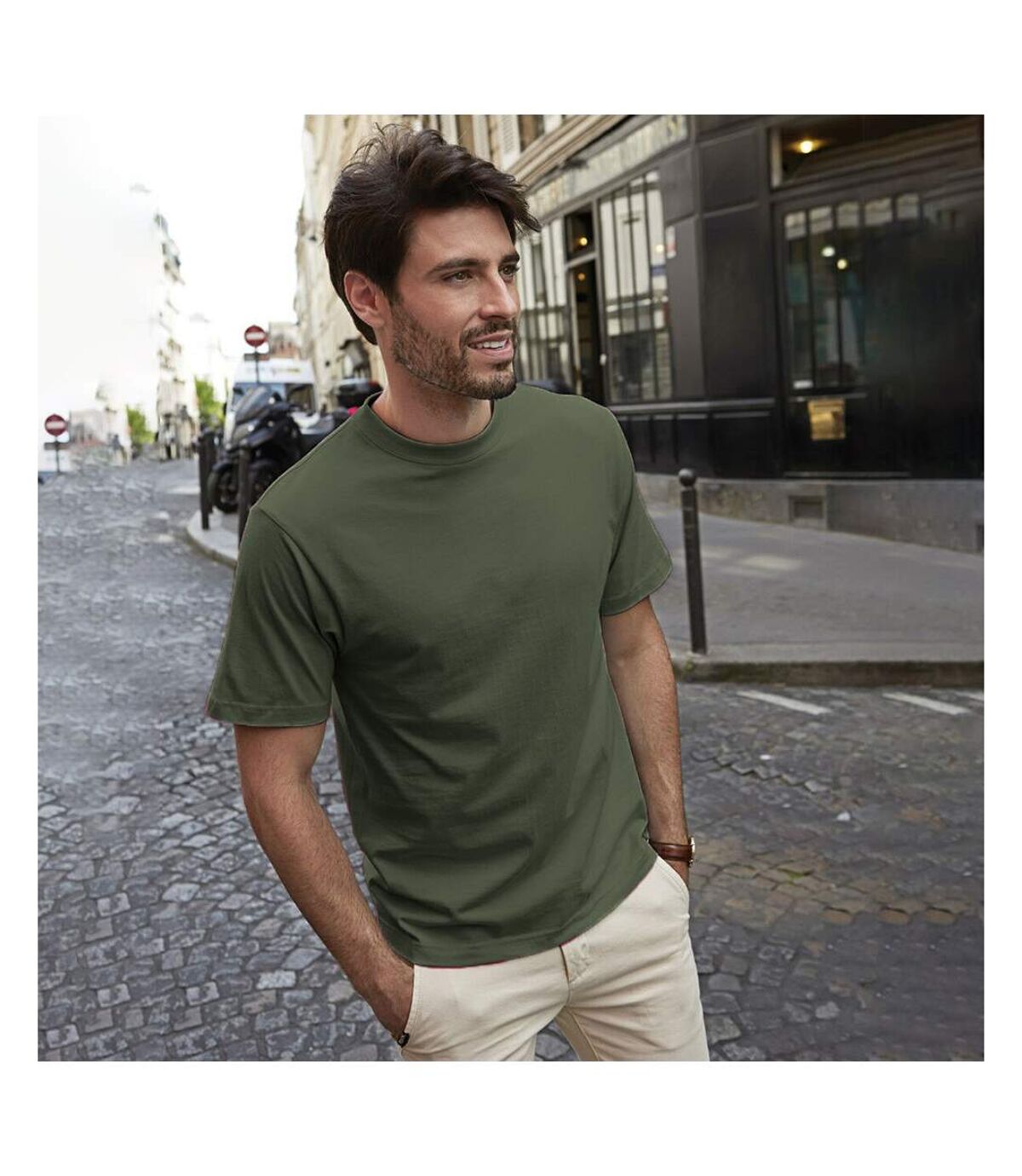 Tee Jays - T-shirt à manches courtes - Homme (Vert olive) - UTBC3325