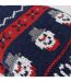 Mens Thermal Rudolph Design Christmas Fleece Lined Slipper Socks-5