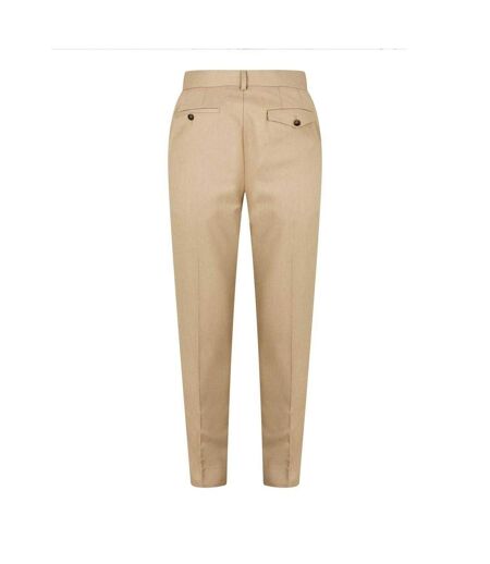 Mens Formal Trousers Neutral Twisted Tailor