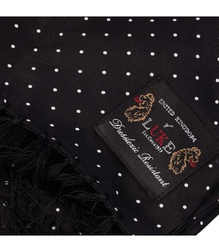 Polka Dot Scarf One Size Black Luke 1977