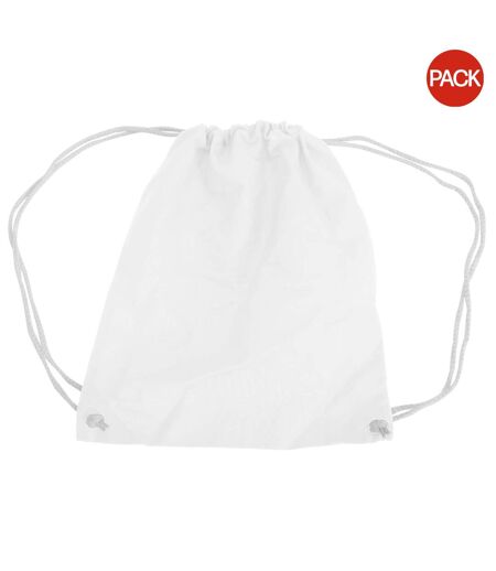 Lot De 2  Sac De Gym 12 Litres Taille Unique Blanc Westford Mill