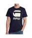 T-Shirt marine homme g-star raw logo-1